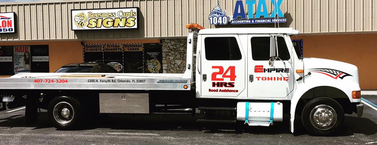 Orlando Towing Service Flatbed Tow Truck - Empire Towing, LLC