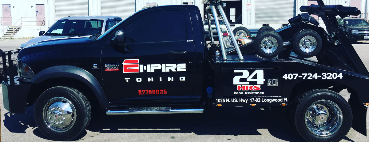 Orlando Towing Service Tow Truck Black